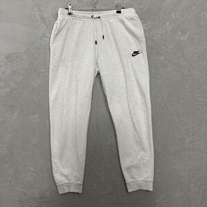 Nike Essential Fleece Sweatpants Women's Medium BV4095 Pockets Heather Gray